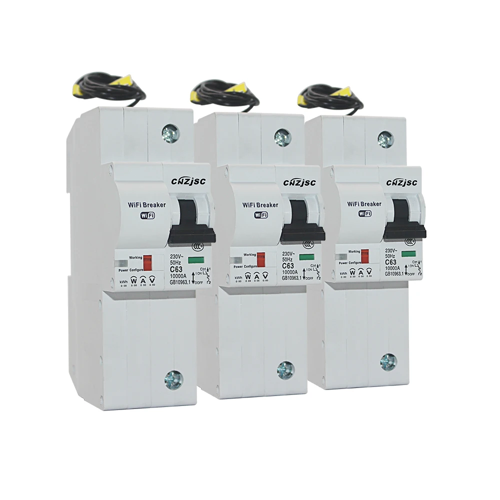 3PCS The second generation 1P WiFi Smart Circuit Breaker with Energy monitoring compatible with Alexa and Google for Smart home
3PCS The second generation 1P WiFi Smart Circuit Breaker with Energy monitoring compatible with Alexa and Google for Smart home