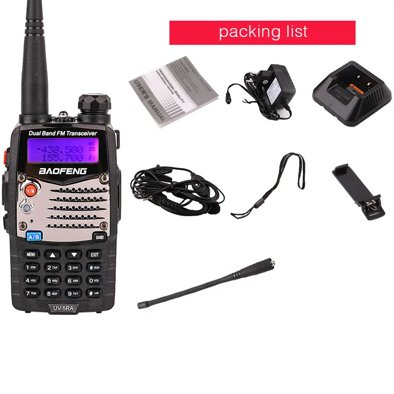 uhf vhf portable radio walkie talkie amador baofeng uv-5ra for Hunting communication receiver transceiver handy ham radiostation
uhf vhf portable radio walkie talkie amador baofeng uv-5ra for Hunting communication receiver transceiver handy ham radiostation