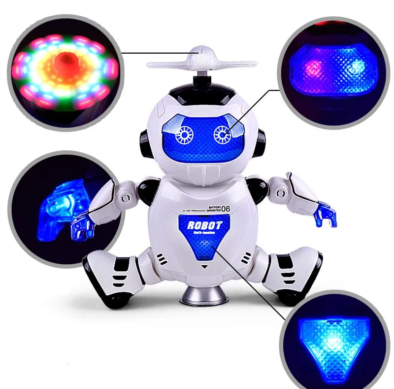 

Children Toys Christmas Gift 360 Rotating Electronic Singing Dancing Smart Space Robot Kids Cool Astronaut Model Music Colorful