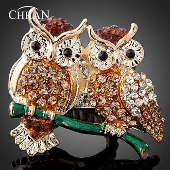 CHRAN Lovely Animal Owl Design Crystal Women Finger Rings Promotion Gold Color Vintage Statement Rings Jewelry
CHRAN Lovely Animal Owl Design Crystal Women Finger Rings Promotion Gold Color Vintage Statement Rings Jewelry