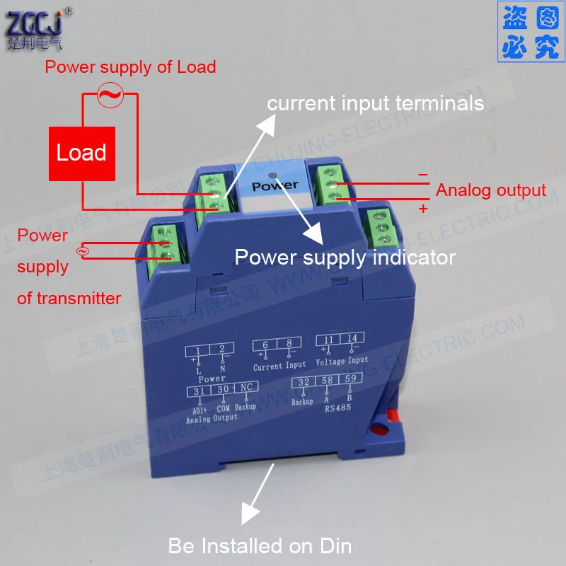 AC 1A AC 5A input 4-20mA single phase AC current transducer / transmitter transmitting instrument analog output ampere meter
AC 1A AC 5A input 4-20mA single phase AC current transducer / transmitter transmitting instrument analog output ampere meter