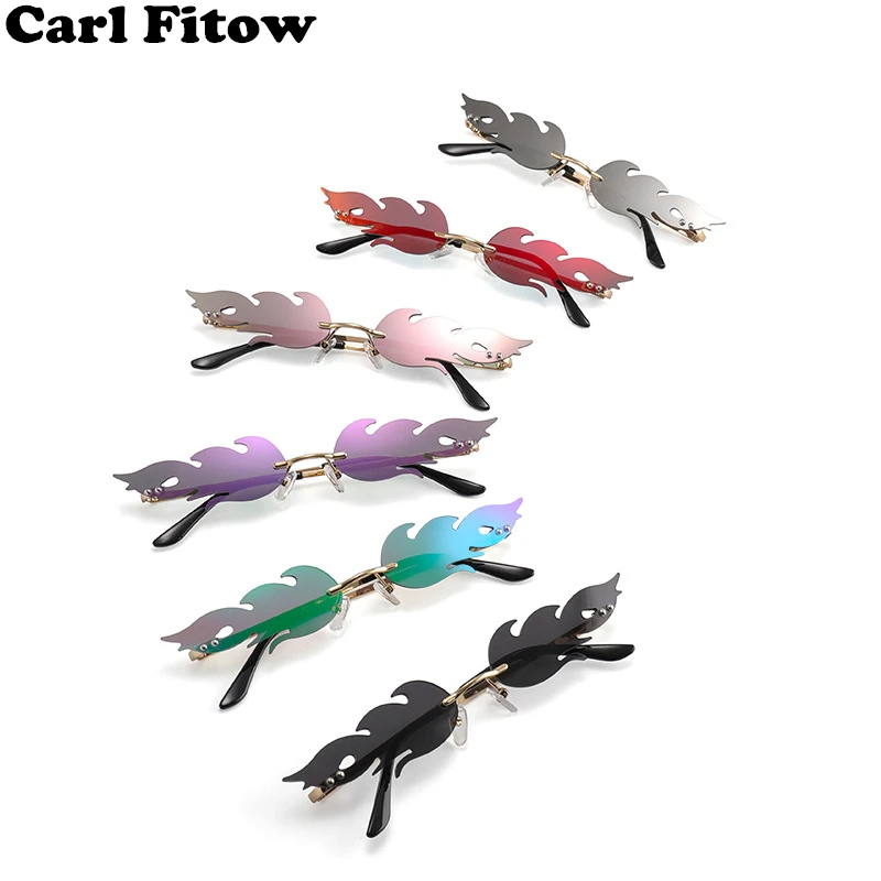 New 2019 Fashion Fire Flame Sunglasses Women Men Rimless Wave Sun Glasses Eyewear Luxury Trending Narrow Sunglasses Streetwear
New 2019 Fashion Fire Flame Sunglasses Women Men Rimless Wave Sun Glasses Eyewear Luxury Trending Narrow Sunglasses Streetwear