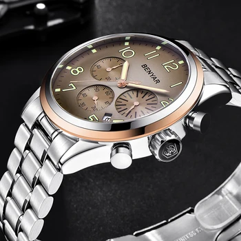 BENYAR Chronograph Men Watch Top Brand Luxury Mens Watches Calendar Quartz Sport Waterproof Business Military Relogio Masculino
BENYAR Chronograph Men Watch Top Brand Luxury Mens Watches Calendar Quartz Sport Waterproof Business Military Relogio Masculino