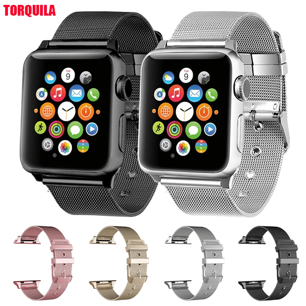 TORQUILA Milanese Loop for Apple Watch Series 4/3/2/1 38mm/40mm Stainless Steel Band with Classic Buckle for iWatch 42mm/44mm
TORQUILA Milanese Loop for Apple Watch Series 4/3/2/1 38mm/40mm Stainless Steel Band with Classic Buckle for iWatch 42mm/44mm