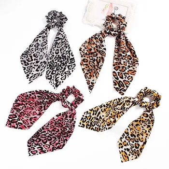 2019 Fashion Leopard Snake print Hair Scarf Streamers Scrunchies Women Elastic Bow Hair Rope Ribbon Band Girls Hair Accessories
2019 Fashion Leopard Snake print Hair Scarf Streamers Scrunchies Women Elastic Bow Hair Rope Ribbon Band Girls Hair Accessories