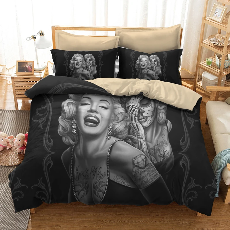 Rose Beauty Skull 3D Bedding Set Duvet Covers Pillowcases Twin Full Queen King Comforter Bedding Sets Bedclothes Bed Linen
Rose Beauty Skull 3D Bedding Set Duvet Covers Pillowcases Twin Full Queen King Comforter Bedding Sets Bedclothes Bed Linen