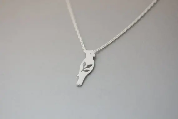 

Newest Listing Jewelry Necklace, Cute Silver Parrot Pendant Necklace,Delicate Pretty Bird Necklace--30pcs/lot