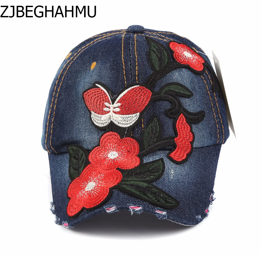 ZJBECHAHMU Hats Casual Floral Denim Adjustable Baseball Caps For Women Girls Spring Summer Autumn Hip Hop Snapback Hat 2018 New
ZJBECHAHMU Hats Casual Floral Denim Adjustable Baseball Caps For Women Girls Spring Summer Autumn Hip Hop Snapback Hat 2018 New