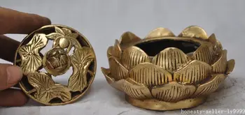 Mark Chinese Buddhism copper Brass Lotus lucky incense burner Censer Statue decoration metal handicraft
Mark Chinese Buddhism copper Brass Lotus lucky incense burner Censer Statue decoration metal handicraft