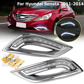 For Hyundai Sonata 2011 2012 2013 2014 1 Pair White Daytime Running Lights DRL LED Turning Signal Light Car Styling
For Hyundai Sonata 2011 2012 2013 2014 1 Pair White Daytime Running Lights DRL LED Turning Signal Light Car Styling