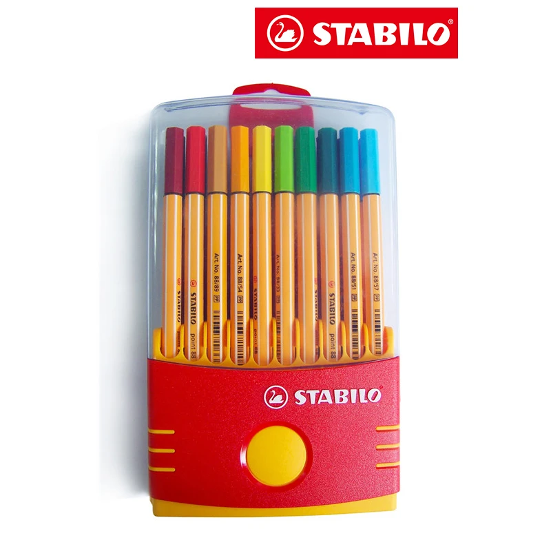Stabilo 88 Fineliner 0.4mm color Marker Pen Gel Ink Rollerball Pen Germany 10/20 color Assorted set
Stabilo 88 Fineliner 0.4mm color Marker Pen Gel Ink Rollerball Pen Germany 10/20 color Assorted set