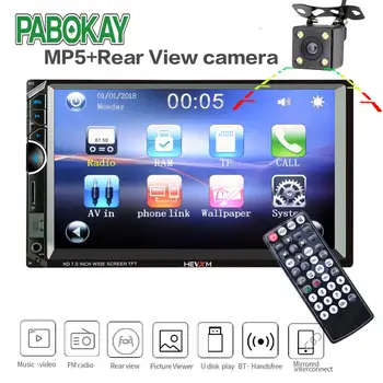 Car Multimedia Player 2 Din 7"Car Radio Bluetooth Stereo MP5 Player FM USB AUX Autoradio HE-888 2Din With Rear View Camera
Car Multimedia Player 2 Din 7"Car Radio Bluetooth Stereo MP5 Player FM USB AUX Autoradio HE-888 2Din With Rear View Camera