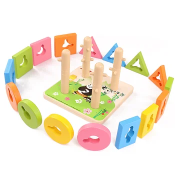 2019 Intelligence Four-Column Children's Early Education Puzzle Wooden Toy Baby Geometry Matching Cognitive Building Toy
2019 Intelligence Four-Column Children's Early Education Puzzle Wooden Toy Baby Geometry Matching Cognitive Building Toy