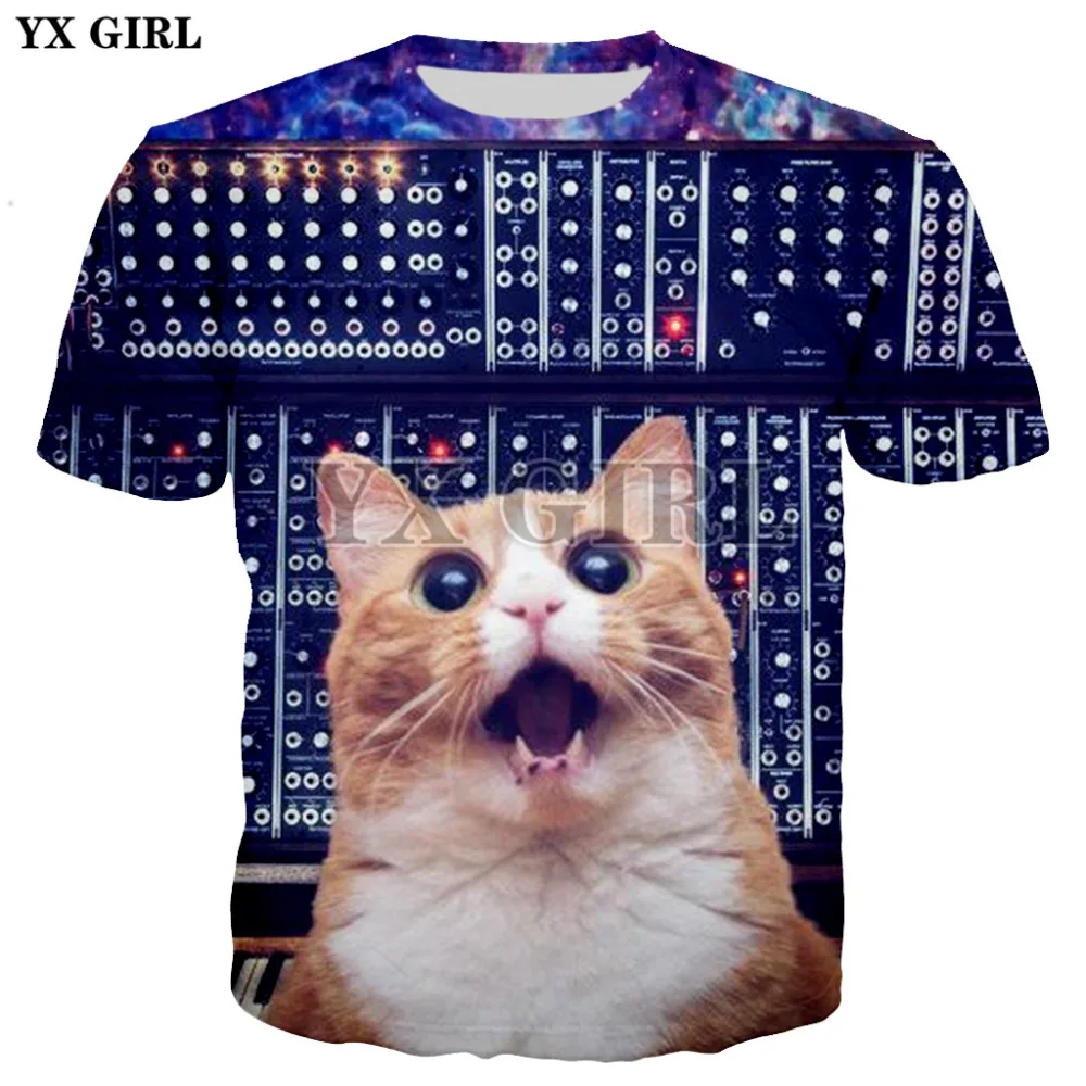 YX Girl Womens Mens Summer Cool Tops Tees Men Women 3D Print Surprised Cat T Shirt Casual Short Sleeve Tshirt Unisex T Shirts
YX Girl Womens Mens Summer Cool Tops Tees Men Women 3D Print Surprised Cat T Shirt Casual Short Sleeve Tshirt Unisex T Shirts