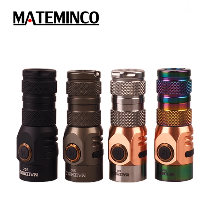 Stainless Steel Flashlight MATEMINCO S02 CREE XPG3/2 NICHIA 219C max. 1630LM outdoor torch for everyday carry self defence
Stainless Steel Flashlight MATEMINCO S02 CREE XPG3/2 NICHIA 219C max. 1630LM outdoor torch for everyday carry self defence