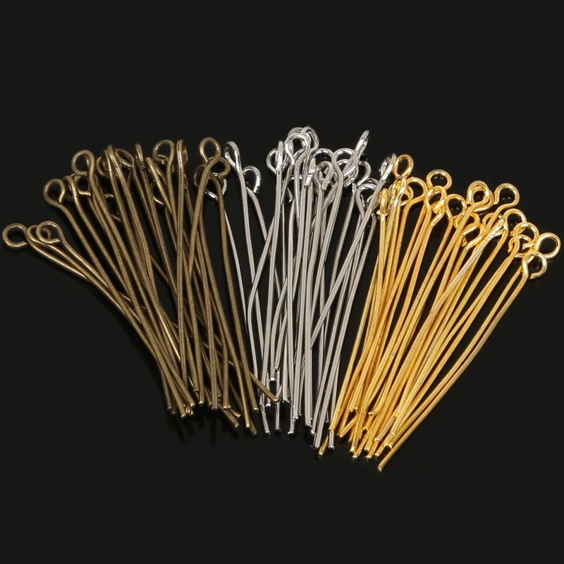 Wholesale 300pcs/lot 35mm Antique Bronze/Rhodium/Gold Color Eye Pins Head Pin For Jewelry Making DIY Accessories Craft
Wholesale 300pcs/lot 35mm Antique Bronze/Rhodium/Gold Color Eye Pins Head Pin For Jewelry Making DIY Accessories Craft