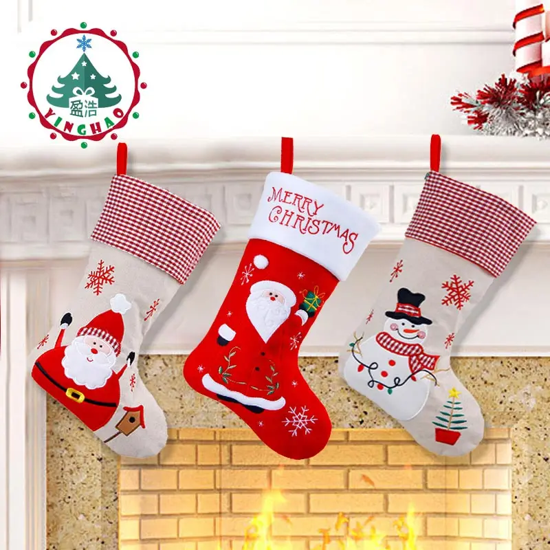 inhoo18 inch christmas stocking Christmas Decorations For Home hanging socks Santa Claus Candy Bag Christmas Gift bags Ornament
inhoo18 inch christmas stocking Christmas Decorations For Home hanging socks Santa Claus Candy Bag Christmas Gift bags Ornament