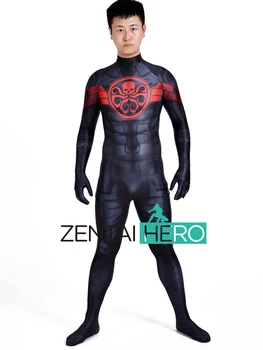 

Free Shipping 3D Print Captain America Hydra Cosplay Costume Marvel Hydra Zentai Lycra Spandex Halloween Male Superhero Catsuit