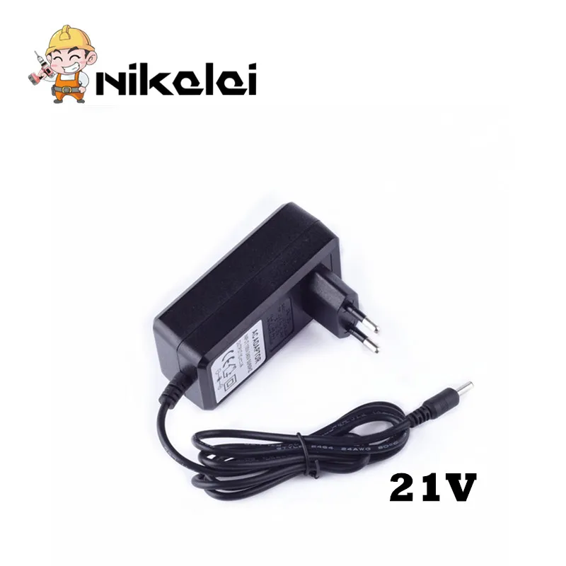 21V Electric drill Lithium Battery charger EU Plug Cordless screwdriver adapter Powerful tools charger socket
21V Electric drill Lithium Battery charger EU Plug Cordless screwdriver adapter Powerful tools charger socket