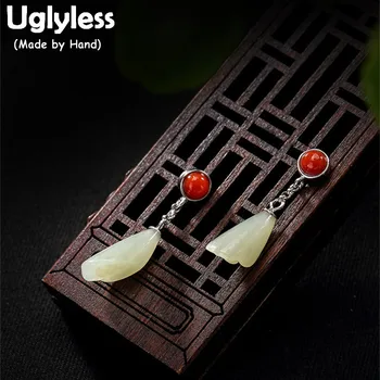 Uglyless Real 925 Sterling Silver Nature White Jade Orchid Drop Earrings Orange Agate Brincos Women Fine Jewelry Handmade Bijoux
Uglyless Real 925 Sterling Silver Nature White Jade Orchid Drop Earrings Orange Agate Brincos Women Fine Jewelry Handmade Bijoux