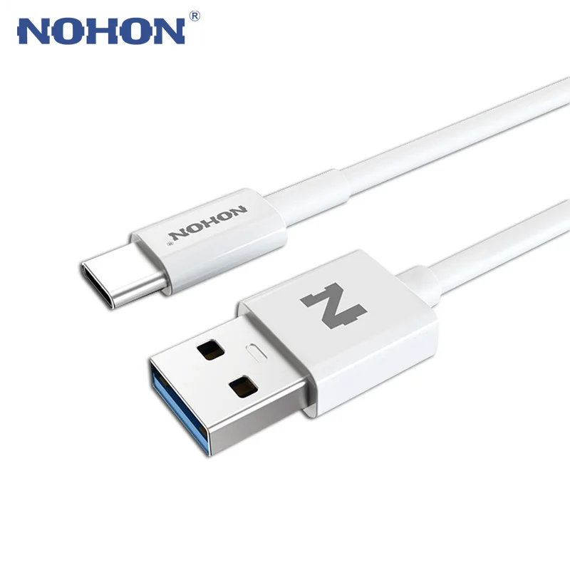 NOHON USB 3.0 2.0 Type C Cable For MacBook Xiaomi Nokia Oneplus Letv Zuk1 Android Phones 3A 2.4A Type-C Fast Charger Cable
NOHON USB 3.0 2.0 Type C Cable For MacBook Xiaomi Nokia Oneplus Letv Zuk1 Android Phones 3A 2.4A Type-C Fast Charger Cable