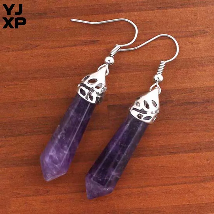 YJXP Silver Plated Simple Designs Multi Style Crystal Quartz Stone Hexagon Column Quartz Earrings Charm Jewelry
YJXP Silver Plated Simple Designs Multi Style Crystal Quartz Stone Hexagon Column Quartz Earrings Charm Jewelry