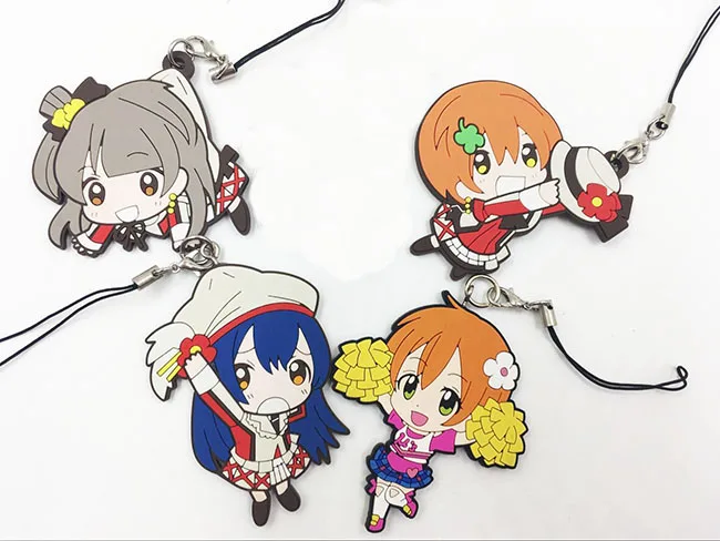 G559 Love Livev Kotori Anime keychain Nico Rin Umi Maki Chika Dia Riko Yoshi Kunikida Kanan Rubber strap/phone charms | Украшения и