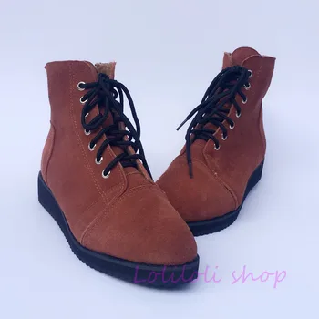 Princess sweet lolita shoes loliloli yoyo Japanese design custom camel suede genuine leather lace-up flat short boots yd001
Princess sweet lolita shoes loliloli yoyo Japanese design custom camel suede genuine leather lace-up flat short boots yd001