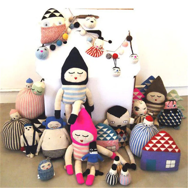 Nordic Cute Kids Girl/Boy Sunday Dolls Hand Knitted Stuffed Plush Toys Pillow Comforting Crochet Soft Denmark Toys for Baby Gift
Nordic Cute Kids Girl/Boy Sunday Dolls Hand Knitted Stuffed Plush Toys Pillow Comforting Crochet Soft Denmark Toys for Baby Gift