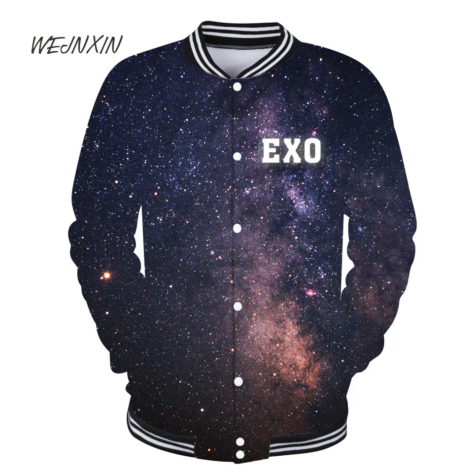 WEJNXIN Club Wear 3D Print Kpop EXO Hoodies Long Sleeves Sweatshirt Men Women Cool V-Neck Hip Hop Baseball Clothing Streetwear
WEJNXIN Club Wear 3D Print Kpop EXO Hoodies Long Sleeves Sweatshirt Men Women Cool V-Neck Hip Hop Baseball Clothing Streetwear