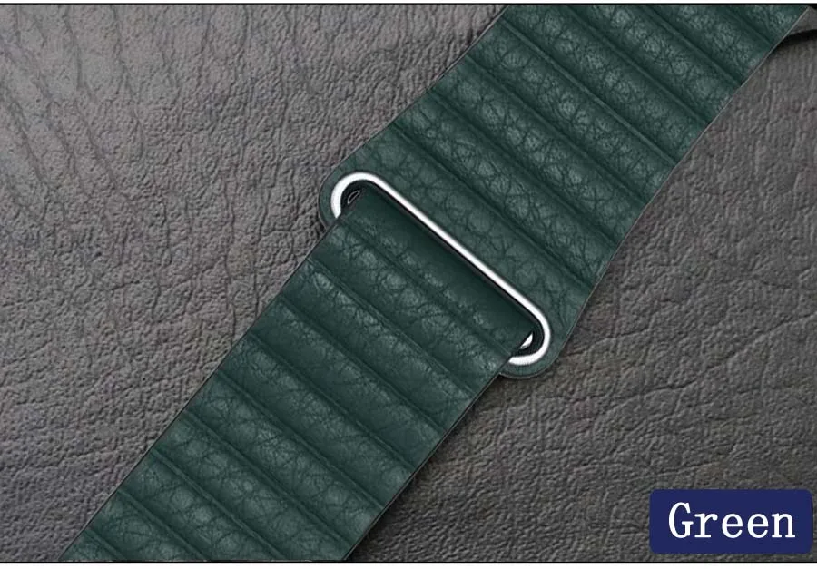 Брендовый кожаный ремешок для часов Apple 44 мм 40 iwatch 5/4/3/2 42 38 с магнитной