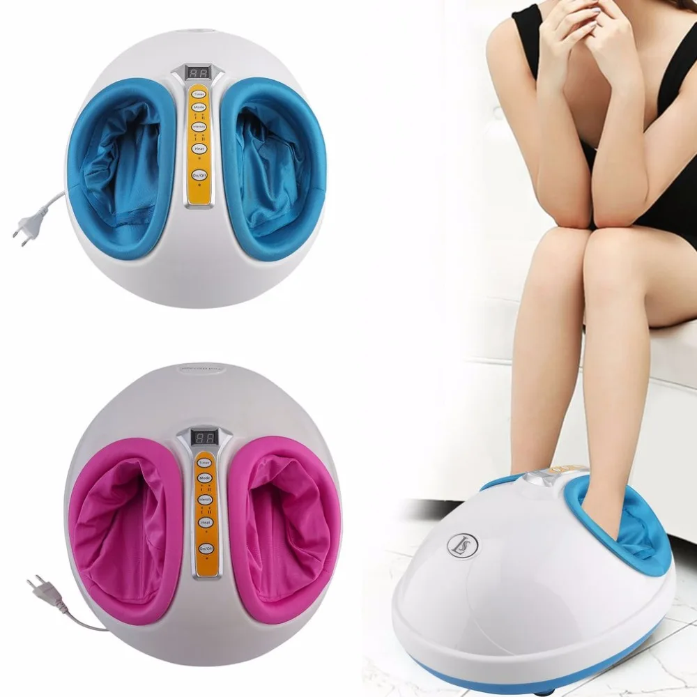 

220V Electric Antistress Heating Therapy Shiatsu Kneading Foot Massager Vibrator Foot Care Device Foot Massage Machine New