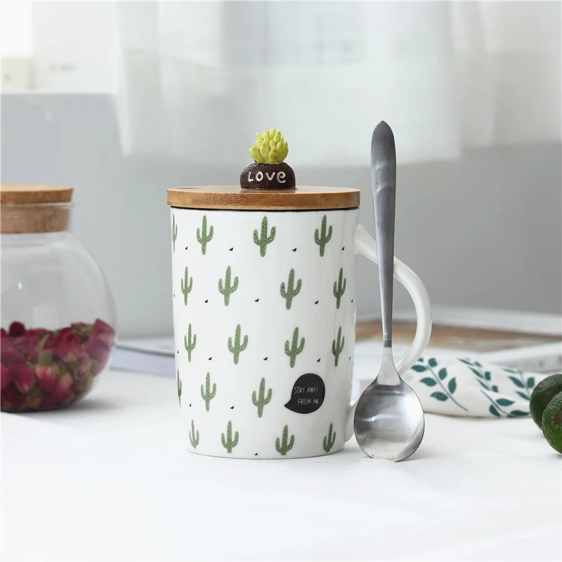 Cute Cactus Mug Ceramic Coffee Cups Creative Milk Tea Cup With Lid Spoon Home Morning Mugs
Cute Cactus Mug Ceramic Coffee Cups Creative Milk Tea Cup With Lid Spoon Home Morning Mugs