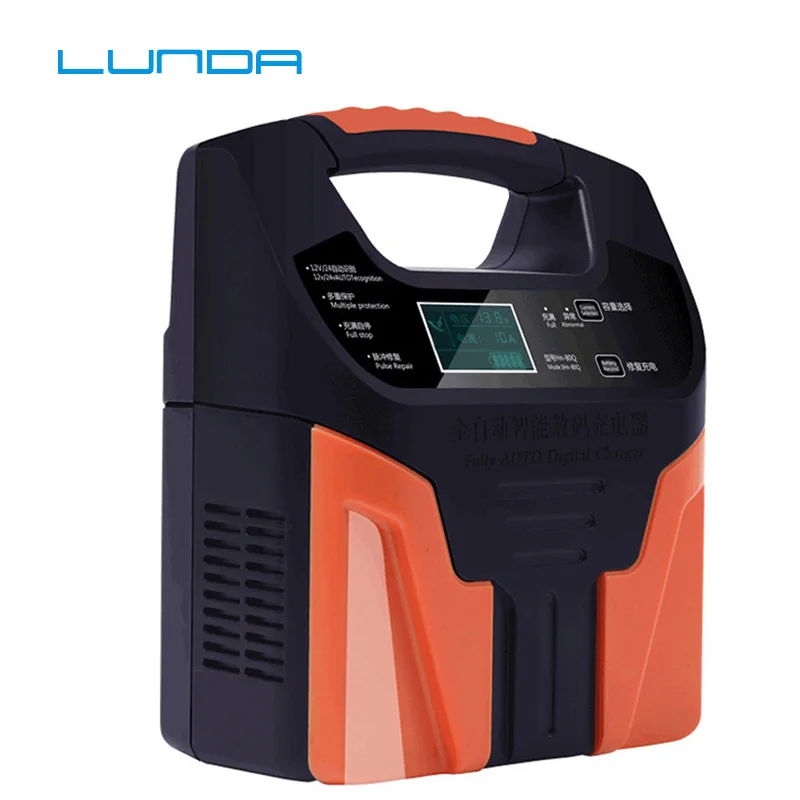 10A 220V Lead Acid Battery Chargers 12v 24V Smart Fast Charging Full Automatic Motorcycle Truck Car Battery Charger LCD Display
10A 220V Lead Acid Battery Chargers 12v 24V Smart Fast Charging Full Automatic Motorcycle Truck Car Battery Charger LCD Display