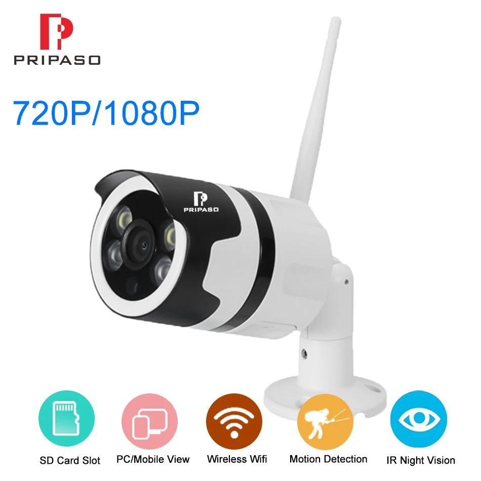 Surveillance CCTV Cam Wireless IP Camera 720P 1080P Outdoor Security Wifi Camera P2P Two Way Audio SD Card Slot
Surveillance CCTV Cam Wireless IP Camera 720P 1080P Outdoor Security Wifi Camera P2P Two Way Audio SD Card Slot