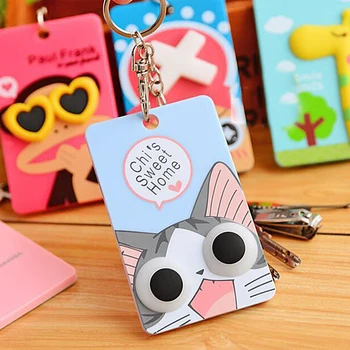 Cute Cartoon Card Holders Silica Gel Credit Card Case Bag Students Meal Card Subway Bus Card Protection Cover Wallet Key Chain
Cute Cartoon Card Holders Silica Gel Credit Card Case Bag Students Meal Card Subway Bus Card Protection Cover Wallet Key Chain
