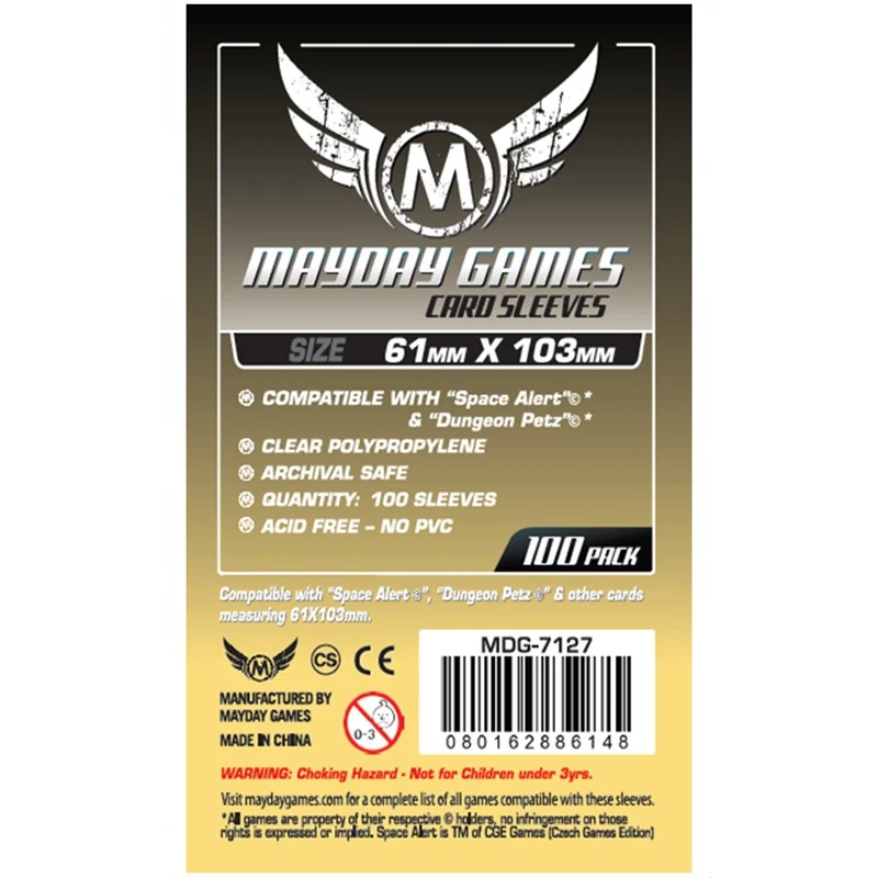 2 packs/lot MAYDAY Card Sleeve 7127 for 61*103mm cards protector clear pack case Board Games sleeves
2 packs/lot MAYDAY Card Sleeve 7127 for 61*103mm cards protector clear pack case Board Games sleeves