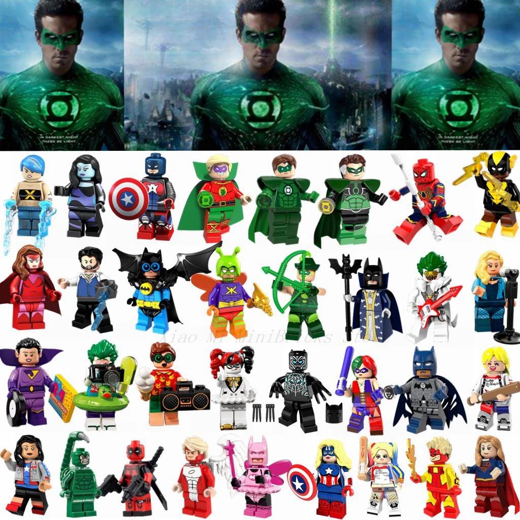 Green Lantern Legoing Super Heroes Figures Batman Deadpool Super Girl Building Blocks Toys Compatible Legoings Marvel Avengers
Green Lantern Legoing Super Heroes Figures Batman Deadpool Super Girl Building Blocks Toys Compatible Legoings Marvel Avengers