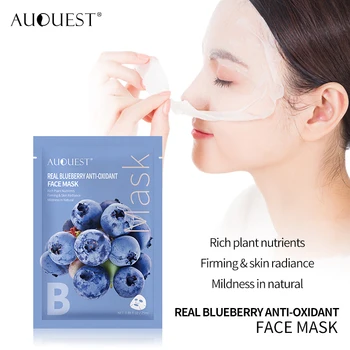 AuQuest New Arrivals 1pc Natural Plant Blueberry Antioxidant Facial Masks Moisturizing whitening Anti-aging Skin Care Face Care
AuQuest New Arrivals 1pc Natural Plant Blueberry Antioxidant Facial Masks Moisturizing whitening Anti-aging Skin Care Face Care