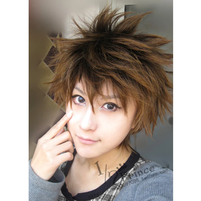 Katekyo Hitman Reborn Sawada Tsunayoshi Short Brown Mix Fluffy Synthetic Hair Cosplay Wig + Wig Cap
Katekyo Hitman Reborn Sawada Tsunayoshi Short Brown Mix Fluffy Synthetic Hair Cosplay Wig + Wig Cap