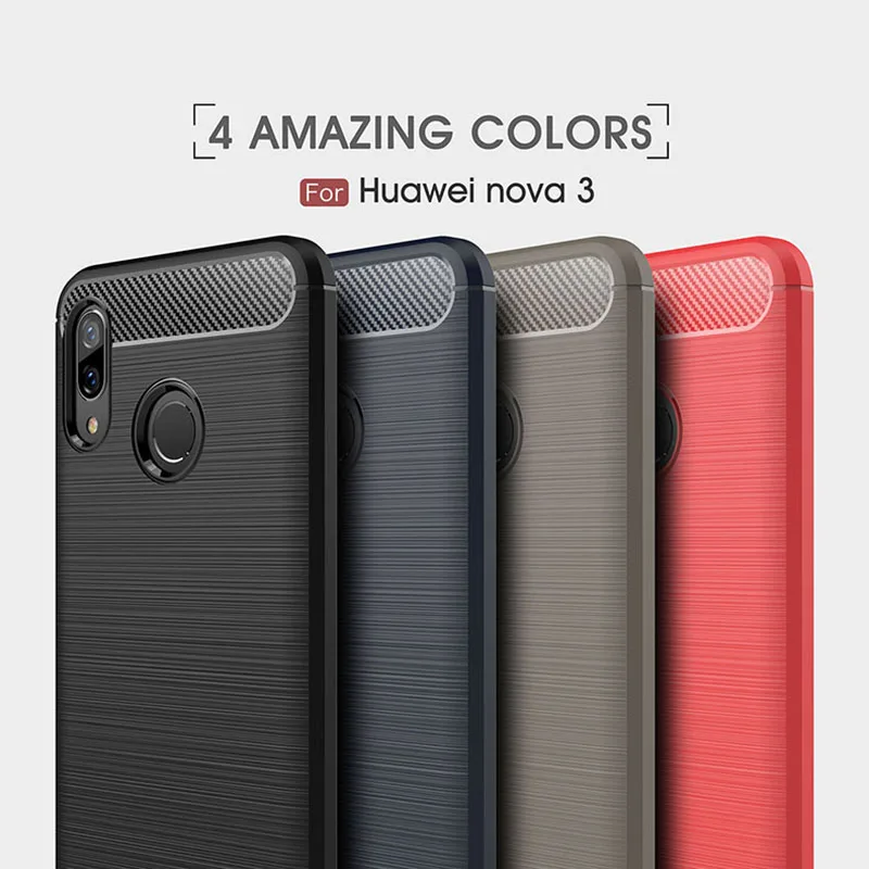 1Pcs Luxury Mobile Phone Cases for Huawei Nova3 Silicone Drop Protection Gel carbon fiber Soft Shell
1Pcs Luxury Mobile Phone Cases for Huawei Nova3 Silicone Drop Protection Gel carbon fiber Soft Shell