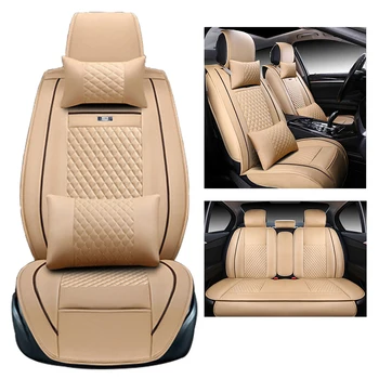 

New Luxury PU Leather Auto Universal Car Seat Covers Automotive Seat Covers for toyota lada kalina granta priora renault logan