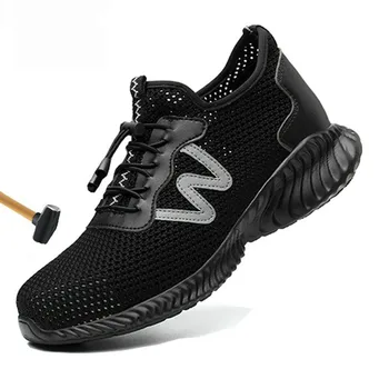 Direct sales Men Steel Nose Safety Work Shoes grid Lightweight Breathable Casual Sneaker Prevent piercing Protective boots
Direct sales Men Steel Nose Safety Work Shoes grid Lightweight Breathable Casual Sneaker Prevent piercing Protective boots