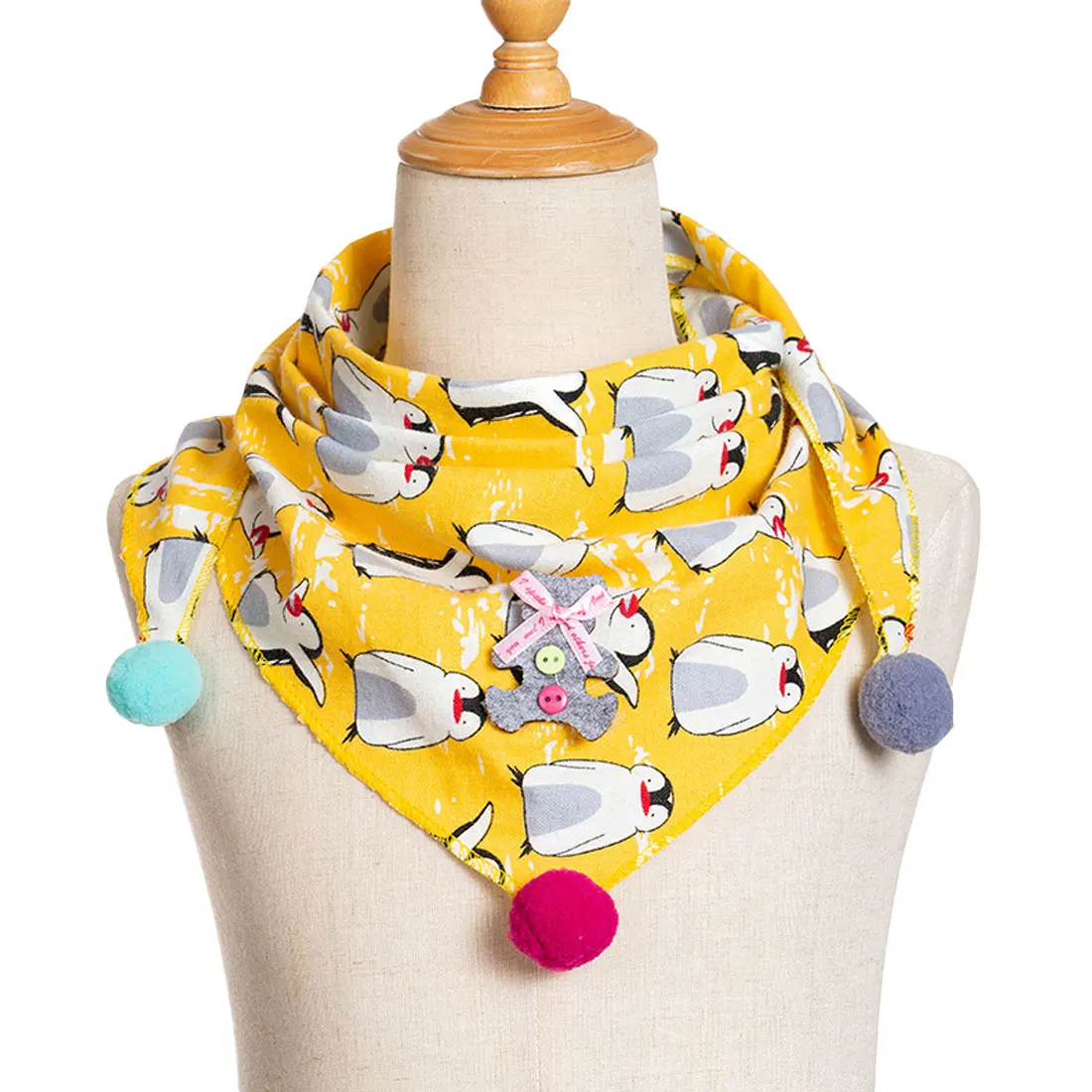 Autumn Winter Girls Shawl ChildrenScarfs Children Scarf Ball Cotton Triangular Scarf
Autumn Winter Girls Shawl ChildrenScarfs Children Scarf Ball Cotton Triangular Scarf
