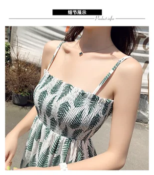 Very fairy dress 2020 summer new style popular dress chiffon halter print with a long head rope
Very fairy dress 2020 summer new style popular dress chiffon halter print with a long head rope