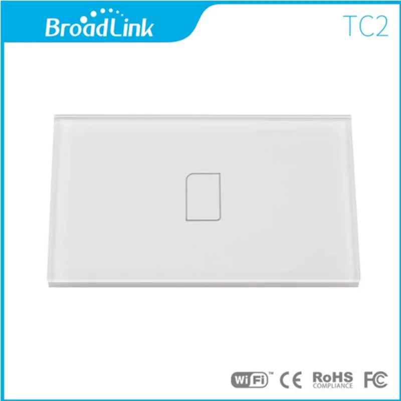 US Standard Broadlink TC2 Wireless 1 Gang Wifi Wall Light Switch Remote Control Touch Screen Switch Smart Home Automation
US Standard Broadlink TC2 Wireless 1 Gang Wifi Wall Light Switch Remote Control Touch Screen Switch Smart Home Automation