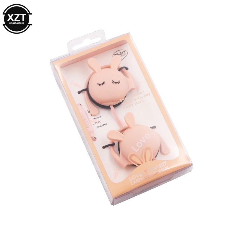 Cute Rabbit Cartoon Stereo Earphone 3.5mm Ear-hook Sports Headphone with Mic Girls Kids Headset for Iphone Xiaomi iPod Mp3
Cute Rabbit Cartoon Stereo Earphone 3.5mm Ear-hook Sports Headphone with Mic Girls Kids Headset for Iphone Xiaomi iPod Mp3