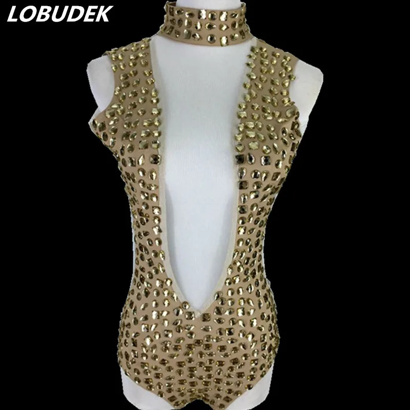 3 Color Perspective Mesh Full Rhinestones Bodysuit Sexy Female Dancer Nightclub Jazz Performance Catsuit DJ Singer Stage Costume
3 Color Perspective Mesh Full Rhinestones Bodysuit Sexy Female Dancer Nightclub Jazz Performance Catsuit DJ Singer Stage Costume
