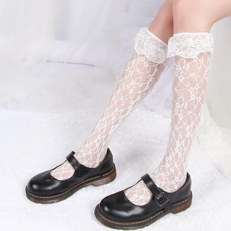 Girl Lolita Calf Length White Socks Lace Pattern Feminine Floral Lovely Socks Gift For Mom Lace Up Socks Women's Luxurious Wear
Girl Lolita Calf Length White Socks Lace Pattern Feminine Floral Lovely Socks Gift For Mom Lace Up Socks Women's Luxurious Wear