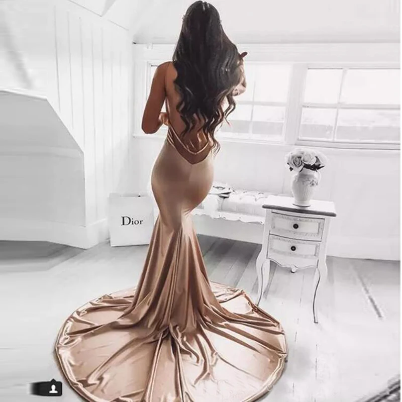 Robe de soiree Sexy Deep V Neck Mermaid Dusty Pink Evening Dresses 2019 Full Backless Long Satin Evening Dress Formal Party Gown
Robe de soiree Sexy Deep V Neck Mermaid Dusty Pink Evening Dresses 2019 Full Backless Long Satin Evening Dress Formal Party Gown